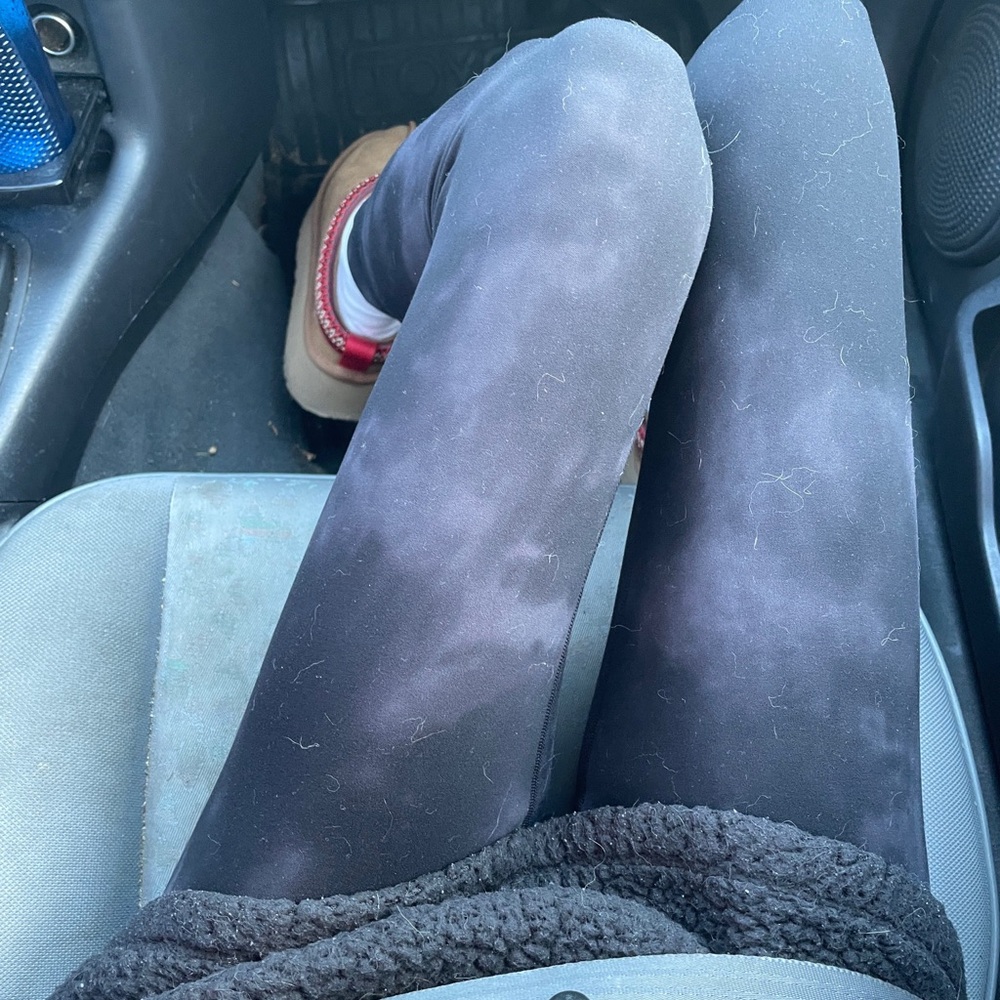CRZ Yoga Black Tie Dye High Rise Leggings